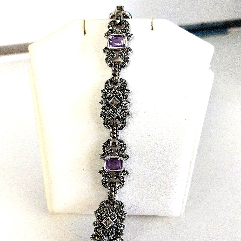 Judith Jack Amethyst Bracelet